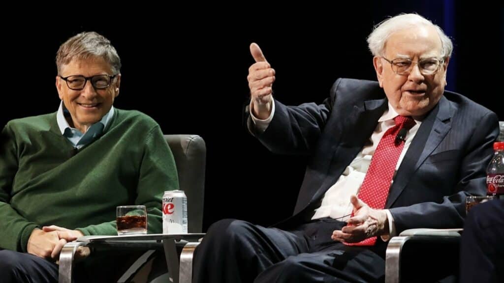 Bill Gates and Warren Buffett. Getty Images